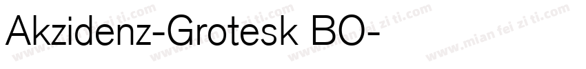 Akzidenz-Grotesk BO字体转换